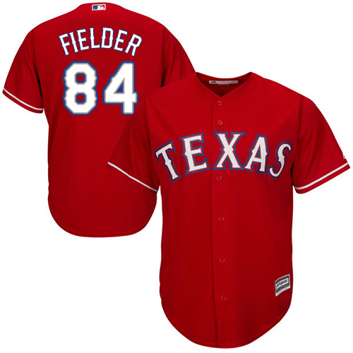 Rangers #84 Prince Fielder Red Cool Base Stitched Youth MLB Jersey
